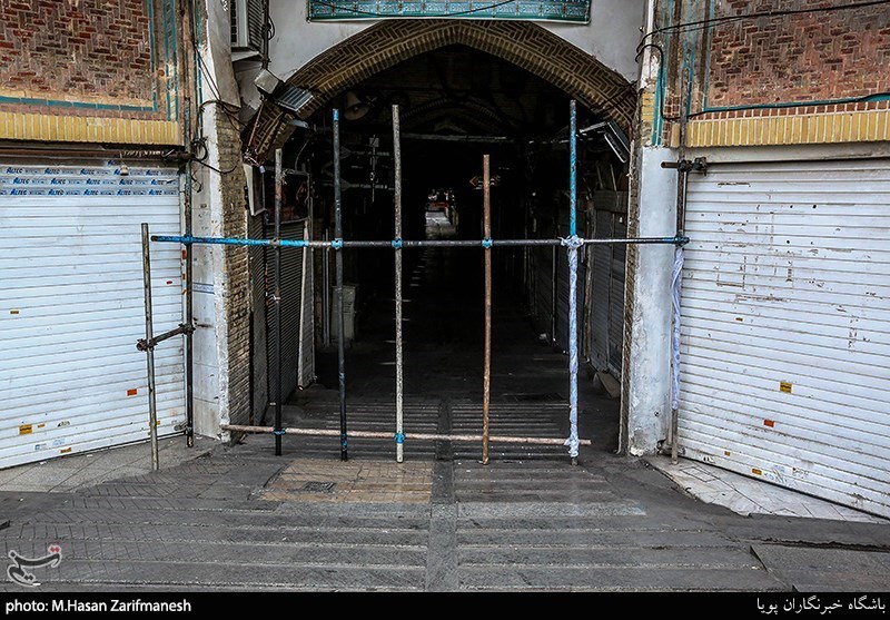 خلوتی اماکن عمومی ، بازار و خیابانهای تهران در روزهای شیوع کرونا