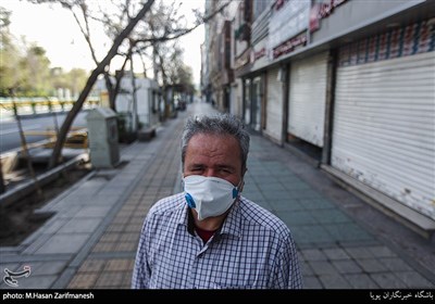 خلوتی اماکن عمومی ، بازار و خیابانهای تهران در روزهای شیوع کرونا