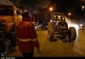 رزمایش ضدعفونی معابر و خیابان‌های قلعه چنعان + فیلم