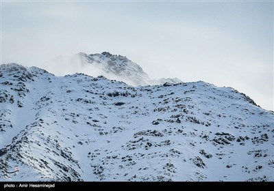 بهار برفی در روستاهای اطراف قم