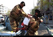 رزمایش سراسری دفاع بیولوژیک نیروی زمینی سپاه