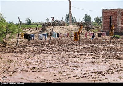 اسکان موقت سیلزدگان در روستای تکل حسن رودبار -کرمان