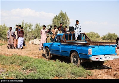 اسکان موقت سیلزدگان در روستای تکل حسن رودبار -کرمان