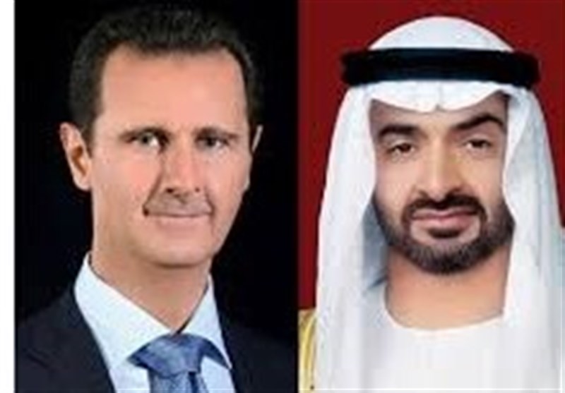 اتصال هاتفی بین الرئیس الأسد ومحمد بن زاید آل نهیان ولی عهد أبو ظبی