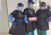 استفاده پزشکان آمریکایی از کیسه زباله به جای لباس محافظتی+تصاویر