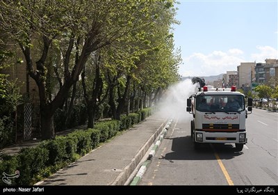 ضدعفونی محلات جنوب شرق تهران