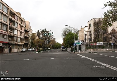 سکوت حاکم بر شهر تهران بر اثر شیوع ویروس کرونا