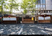 خیابان سی تیر- تمکین کسبه تهران به طرح مبارزه با کرونا