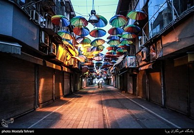 خیابان لاله زار- تمکین کسبه تهران به طرح مبارزه با کرونا