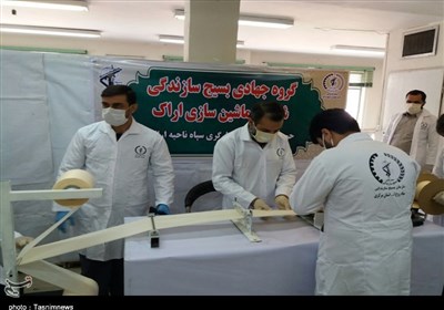 500 هزار ماسک بهداشتی توسط 60 کارگاه گروههای جهادی استان مرکزی تولید شد