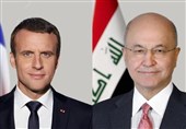 تماس تلفنی ماکرون با برهم صالح و تاکید بر حمایت از حاکمیت عراق