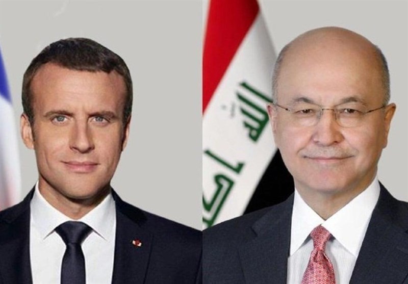 تماس تلفنی ماکرون با برهم صالح و تاکید بر حمایت از حاکمیت عراق