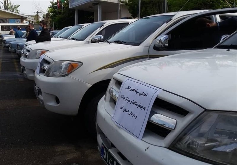 سپاه 10 هزار لیتر محلول ضدعفونی در مراکز درمانی گیلان توزیع کرد