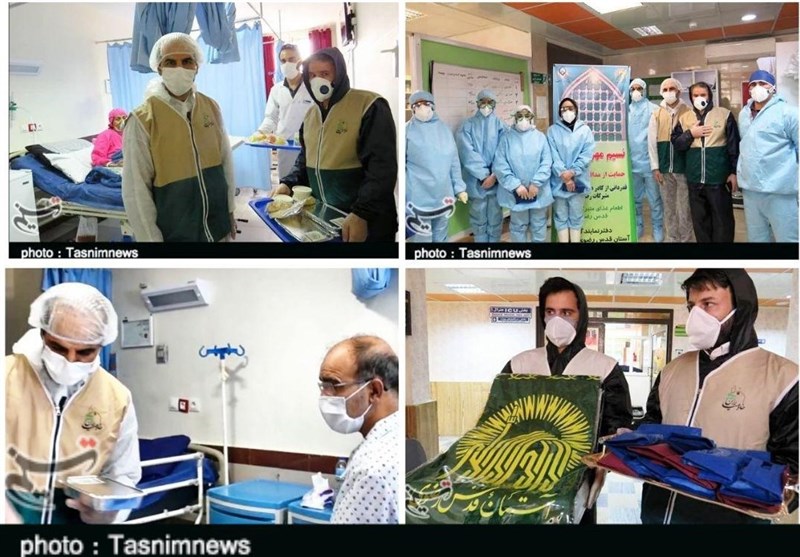 بیمارستان عشایر خرم‌آباد عطر و بوی رضوی گرفت؛ بیماران کرونایی مهمان سفره امام رضا(ع)+ فیلم