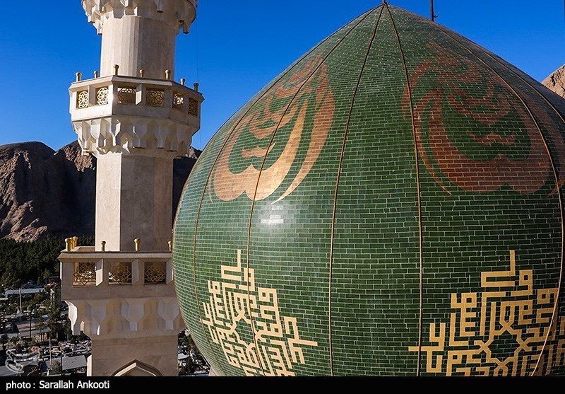 نمایی متفاوت از مسجد مقدس صاحب‌الزمان‌(عج) کرمان به روایت تصویر