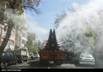 ضد عفونی محدوده مرکزی تهران- خیابان جیحون