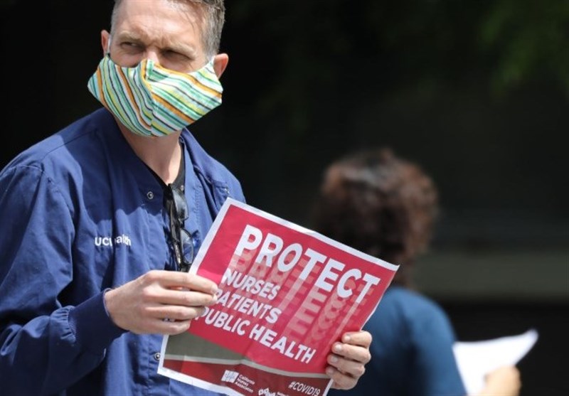 California Medical Workers Protest Hospital’s Restrictions on Mask Use (+Video)