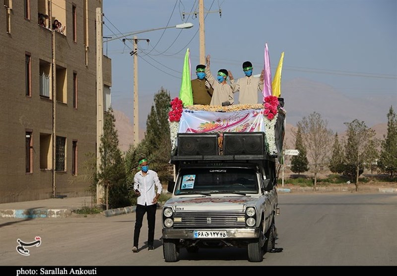 کاروان‌های نسیم انتظار در سراسر استان فارس به حرکت در می‌آید / توزیع یک هزار ماسک رایگان‌
