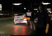 عملیات ضدعفونی خودروها از سوی گروه‌های جهادی در زاهدان به روایت تصویر