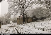 البرز| بارش برف بهاری و برف روبی در روستای ایپک اشتهارد+فیلم