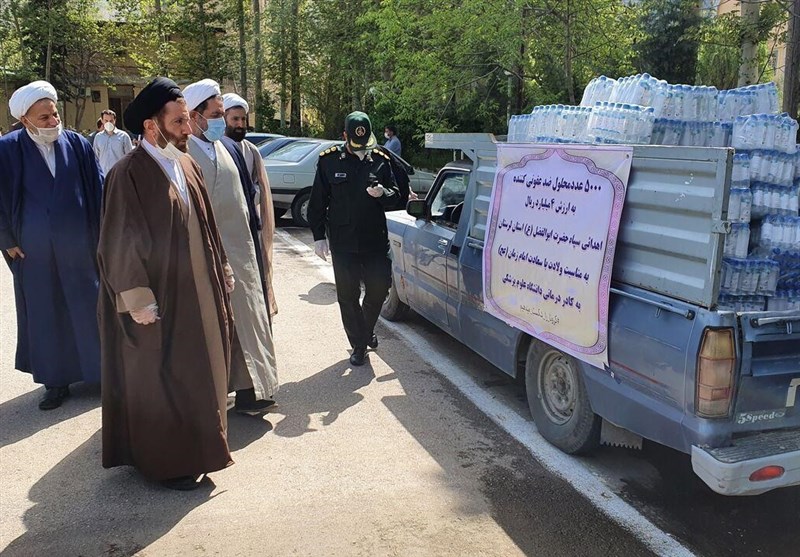سپاه لرستان 5 هزار بسته محلول ضد عفونی به دانشگاه علوم پزشکی اهداء کرد