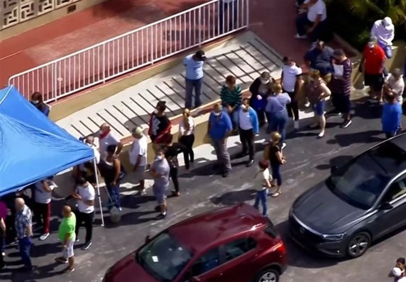 Hundreds Line Up to Get Unemployment Applications in Floridia (+Video)