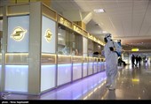 ضدعفونی کردن فرودگاه بین المللی مشهد