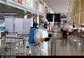 ضدعفونی کردن فرودگاه بین المللی مشهد