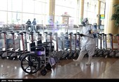 ضدعفونی کردن فرودگاه بین المللی مشهد
