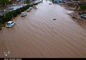 آب‌گرفتگی شدید معابر کرمان پس از یک شب بارانی به روایت تصویر