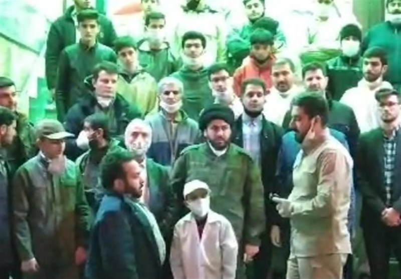 ‌گزارش| تحریر مهر و مهربانی جهادگران زیر پوست شهر / جهادگران ‌ پای در رکاب مدافعان سلامت شدند + فیلم‌