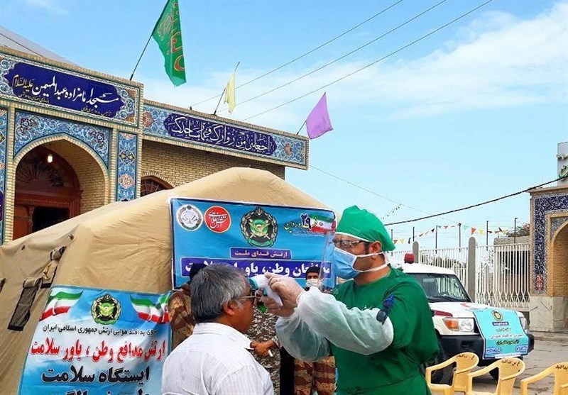 چادر و ایستگاه سلامت پدافند هوایی منطقه جنوب در بوشهر راه‌اندازی شد