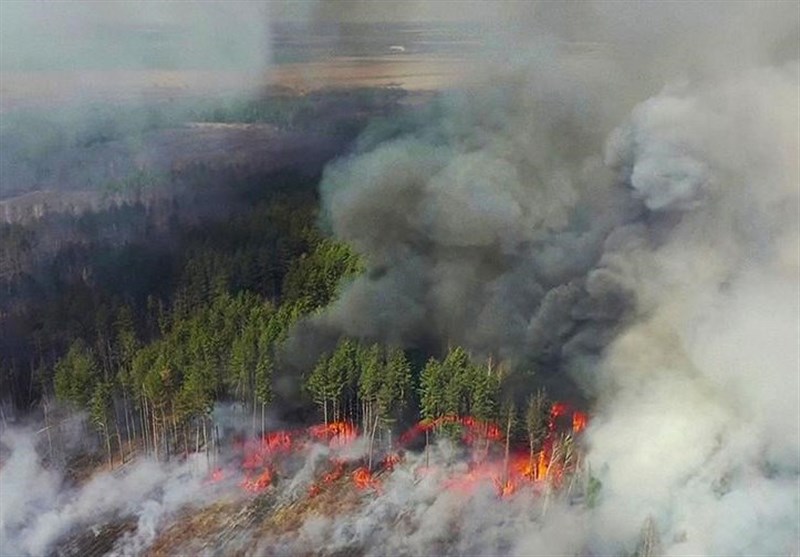آتش سوزی در مناطق مجاور نیروگاه چرنوبیل از سر گرفته شد