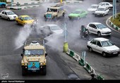 ضدعفونی معابر شهری تهران توسط نیروی زمینی ارتش