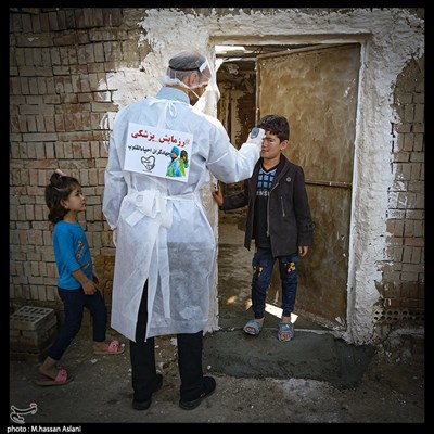 غربالگری ویروس کرونا توسط گروه جهادی در مناطق جنوب تهران