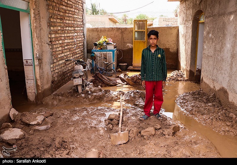 کرمان| ویرانی سیل در روستای 