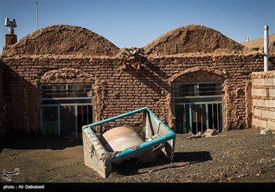 خسارات سیل در روستای بهانگر سبزوار