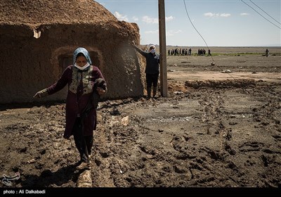 خسارات سیل در روستای بهانگر سبزوار