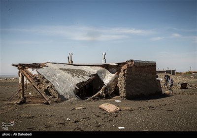 خسارات سیل در روستای بهانگر سبزوار