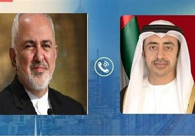  گفتگوی تلفنی ظریف و همتای اماراتی در خصوص روابط دو کشور 