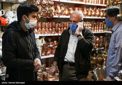 رعایت فاصله گذاری اجتماعی و نکات بهداشتی شهروندان تهرانی برای مقابله با کرونا