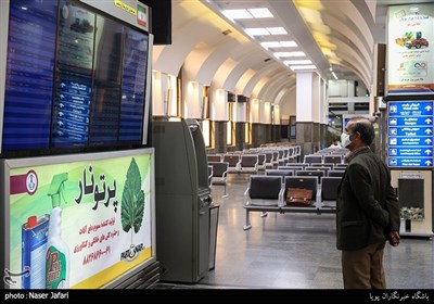 فاصله گذاری اجتماعی در راه آهن تهران