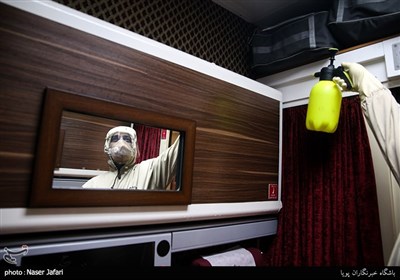 قطارهای رجا با رعایت نکات بهداشتی روزانه ضدعفونی می شود