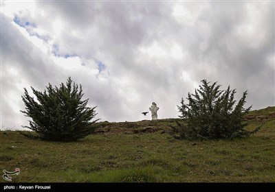 بزرگترین مجسمه سنندج با نماد ایثار و مقاومت مردم کردستان