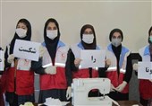 ‌‌تلاش امدادگران و داوطلبان جمعیت هلال‌احمر استان همدان برای شکست کرونا + تصاویر