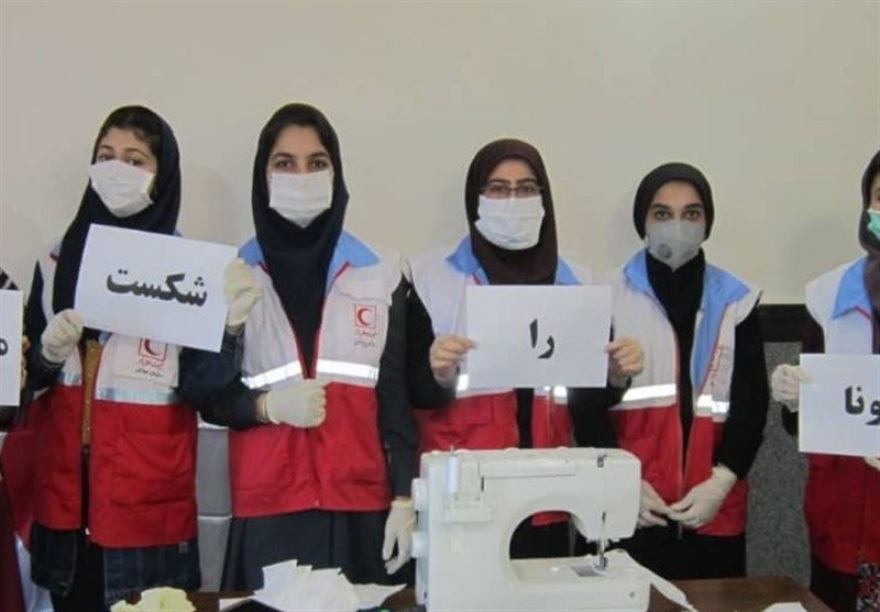 ‌‌تلاش امدادگران و داوطلبان جمعیت هلال‌احمر استان همدان برای شکست کرونا + تصاویر