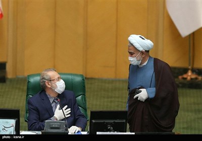 حضور علی لاریجانی در جلسه علنی مجلس شورای اسلامی