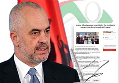  پویش امضای خانواده‌ها خطاب به رئیس‌جمهور آلبانی درباره فرقه تروریستی منافقین 