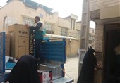 اصفهان| اهدای جهیزیه به نوعروسان خانواده شهدای فاطمیون به همت خادمیاران رضوی + تصویر