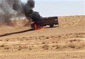 عراق| انهدام یک خودروی حامل تروریست‌های داعشی
